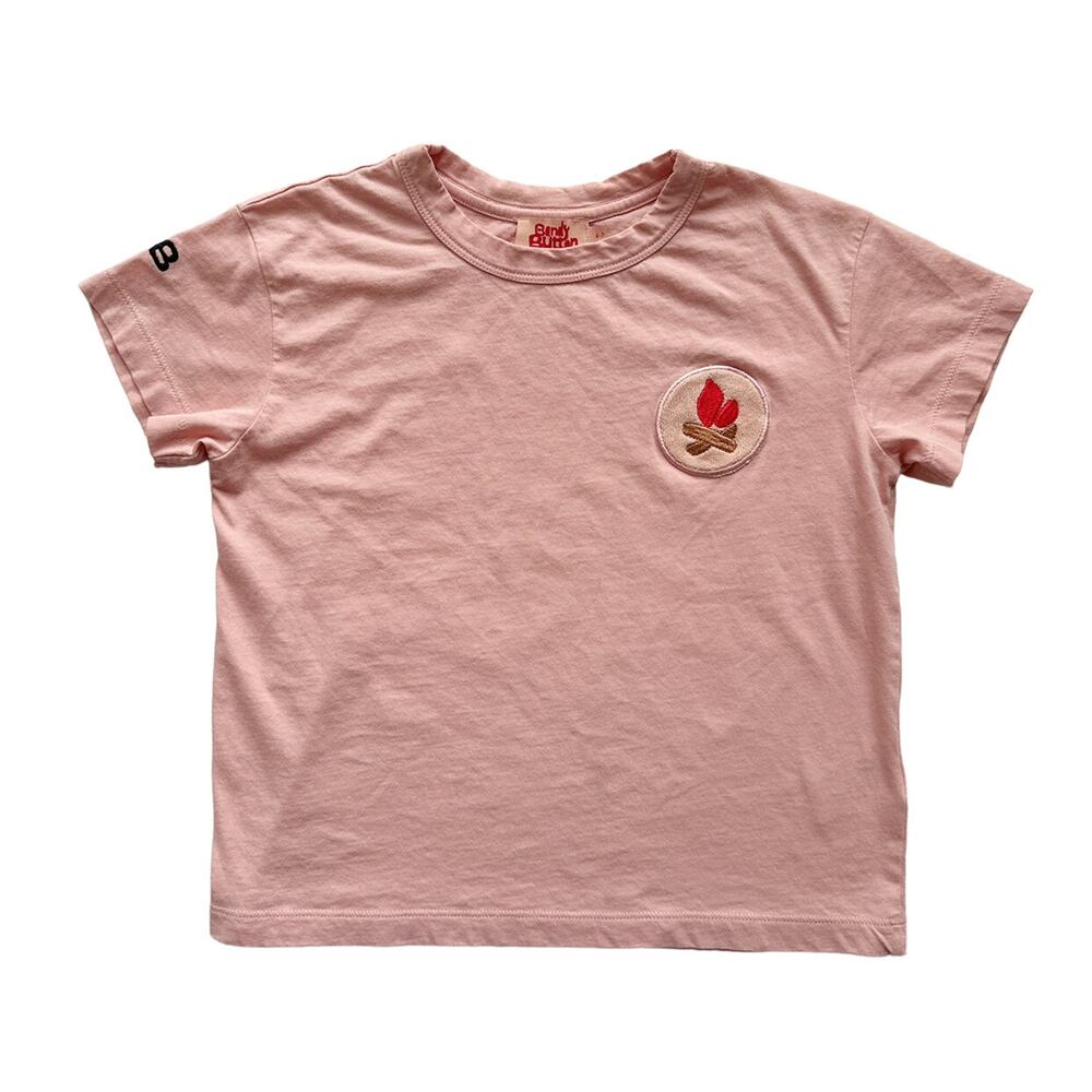 Bandy Button Summer Festival Tee Size 6-7